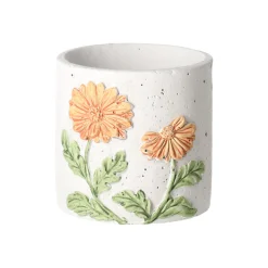 Bloempot cement 10 cm 3 assorti