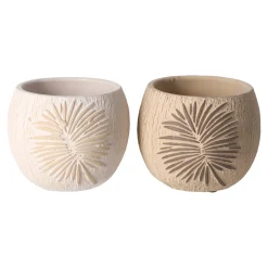 Bloempot cement 10 cm 2 assorti