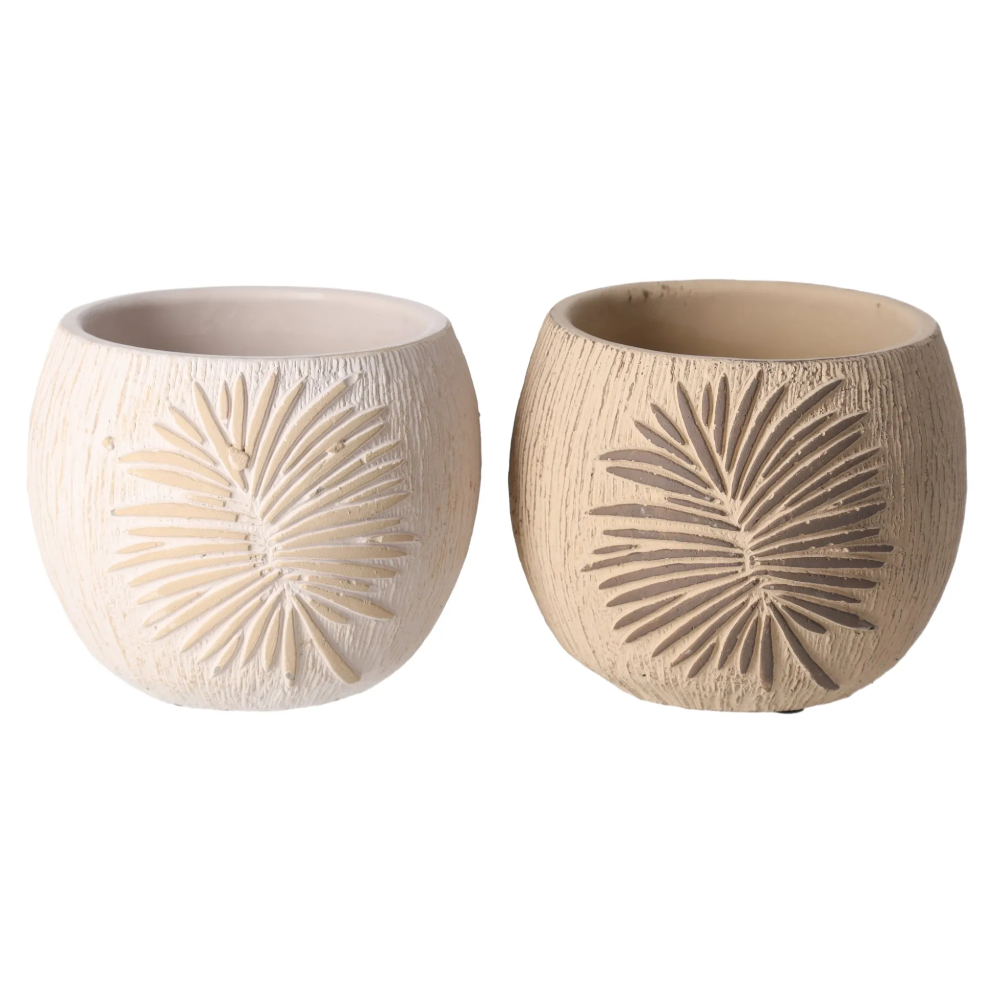 Bloempot cement 10 cm 2 assorti
