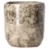 Bloempot keramiek 8 cm taupe