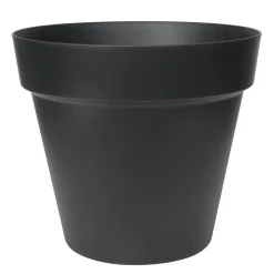Bloempot straight 25 cm black