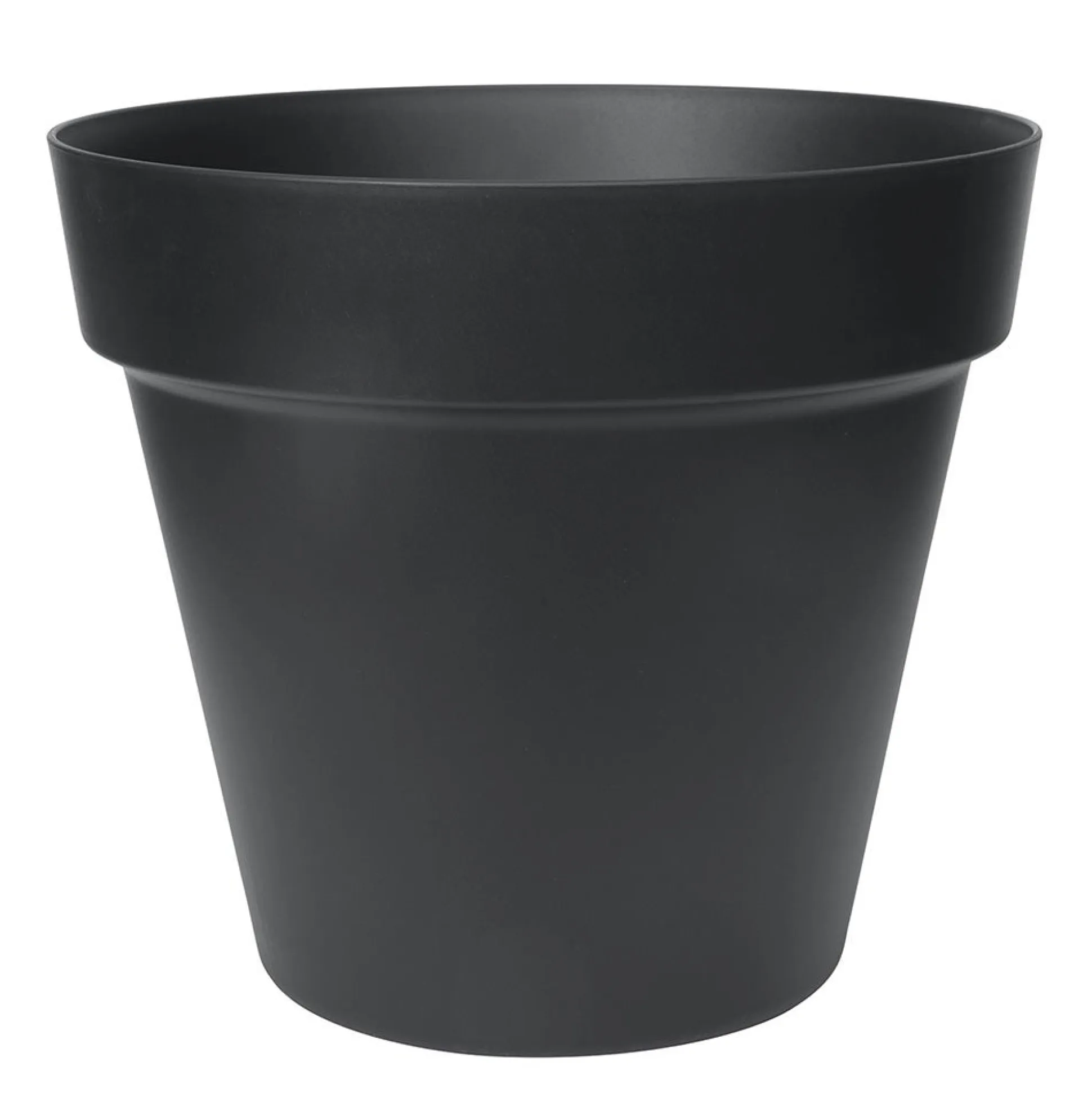 Bloempot straight 25 cm black