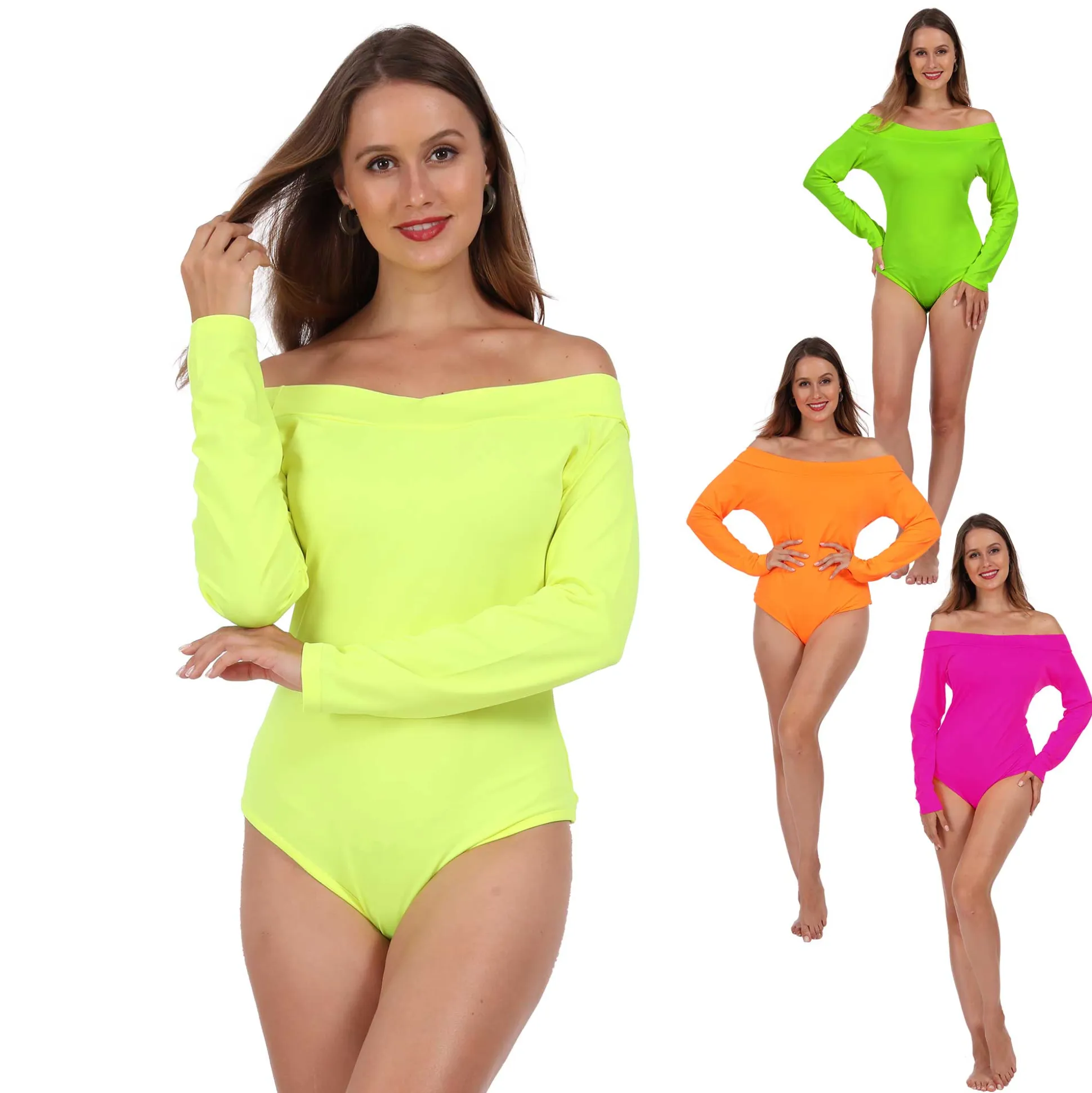 Bodysuit dames neon