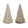 Boom deco glas bruin zilver 22cm