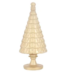 Boom goud ribbel 12 cm