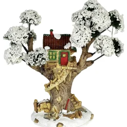 Boomhut kerstdorp 18cm