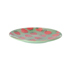 Bord aardbei 21 cm 2 assorti