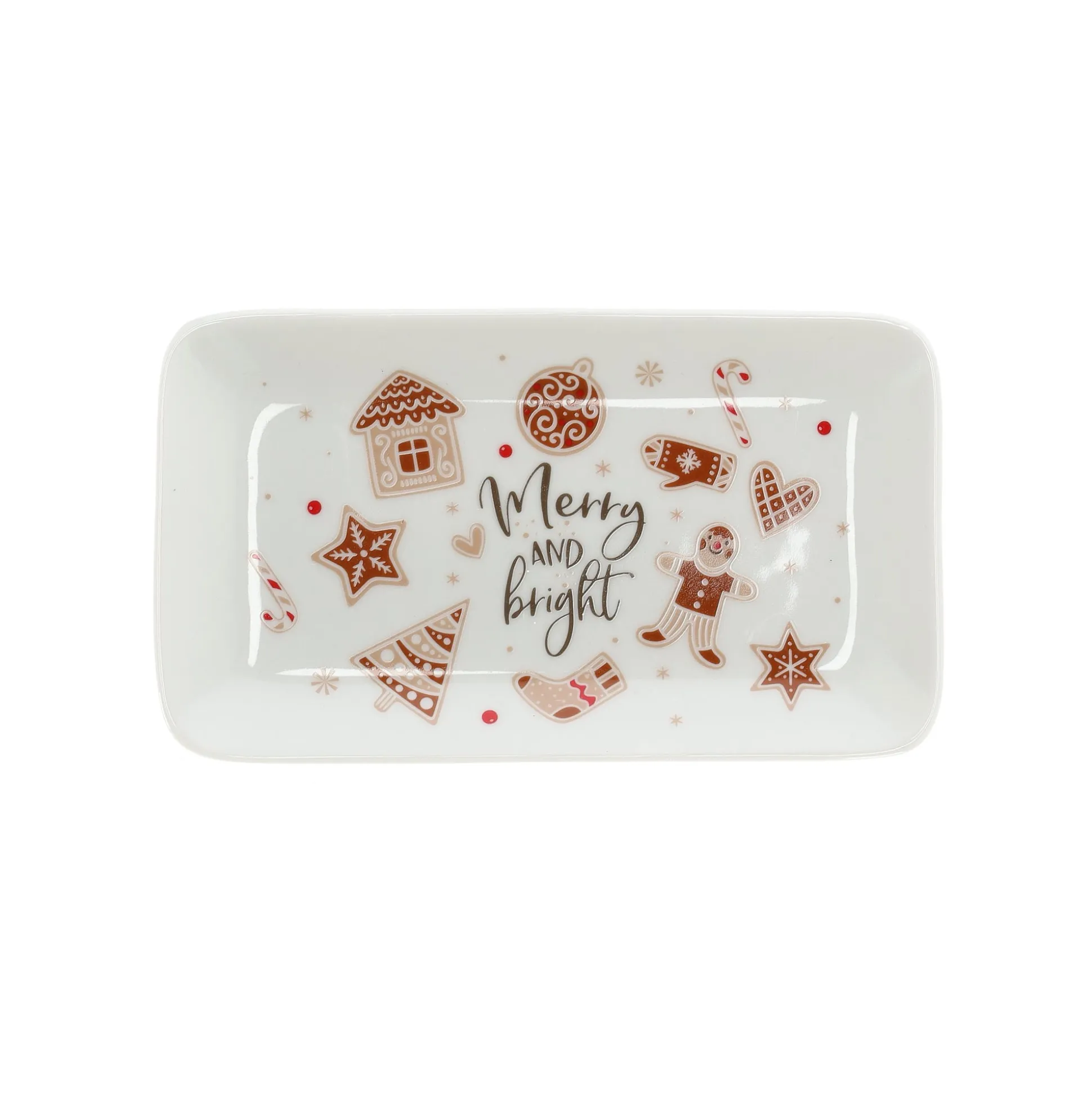 Bord Ginger Merry and bright 18x10cm