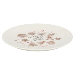 Bord Ginger Merry and bright 19cm