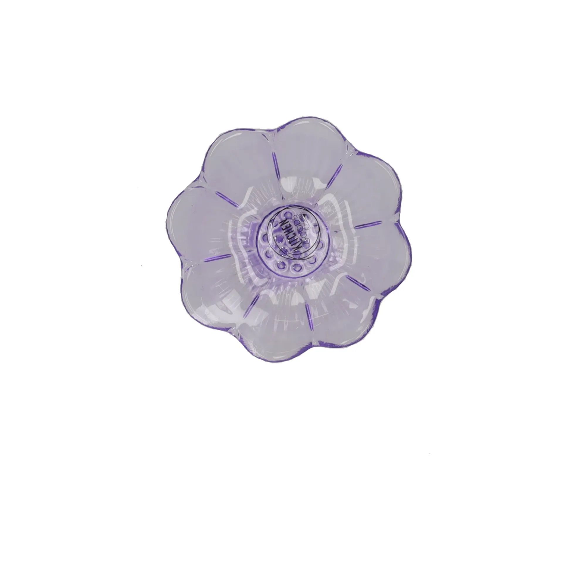 Bord glas bloem 12 cm 3 assorti
