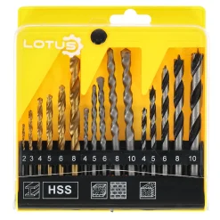 Borenset combi 16-delig Lotus