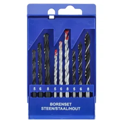 Borenset steen/staal/hout Westham