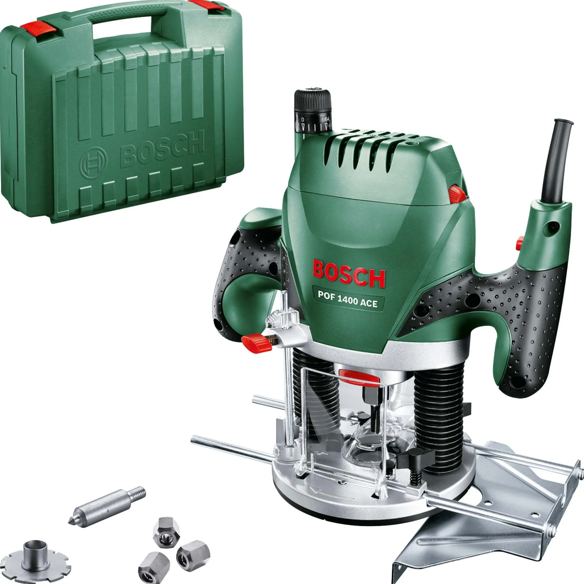 Bovenfrees POF1400ACE met koffer Bosch