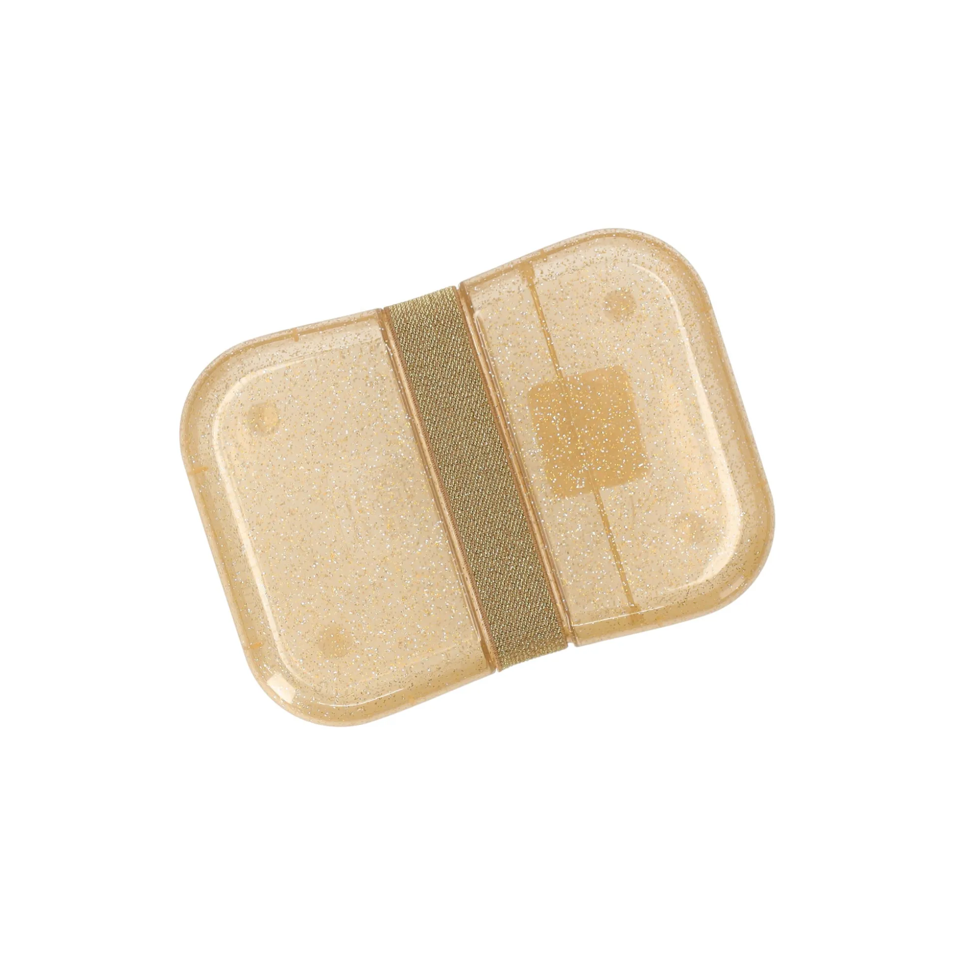 Brooddoos glitter gold