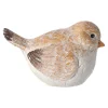 Bruine vogel 11 x 6 x 6 cm 2 assorti