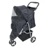 Buggy hond zwart 47x100x80cm zwart