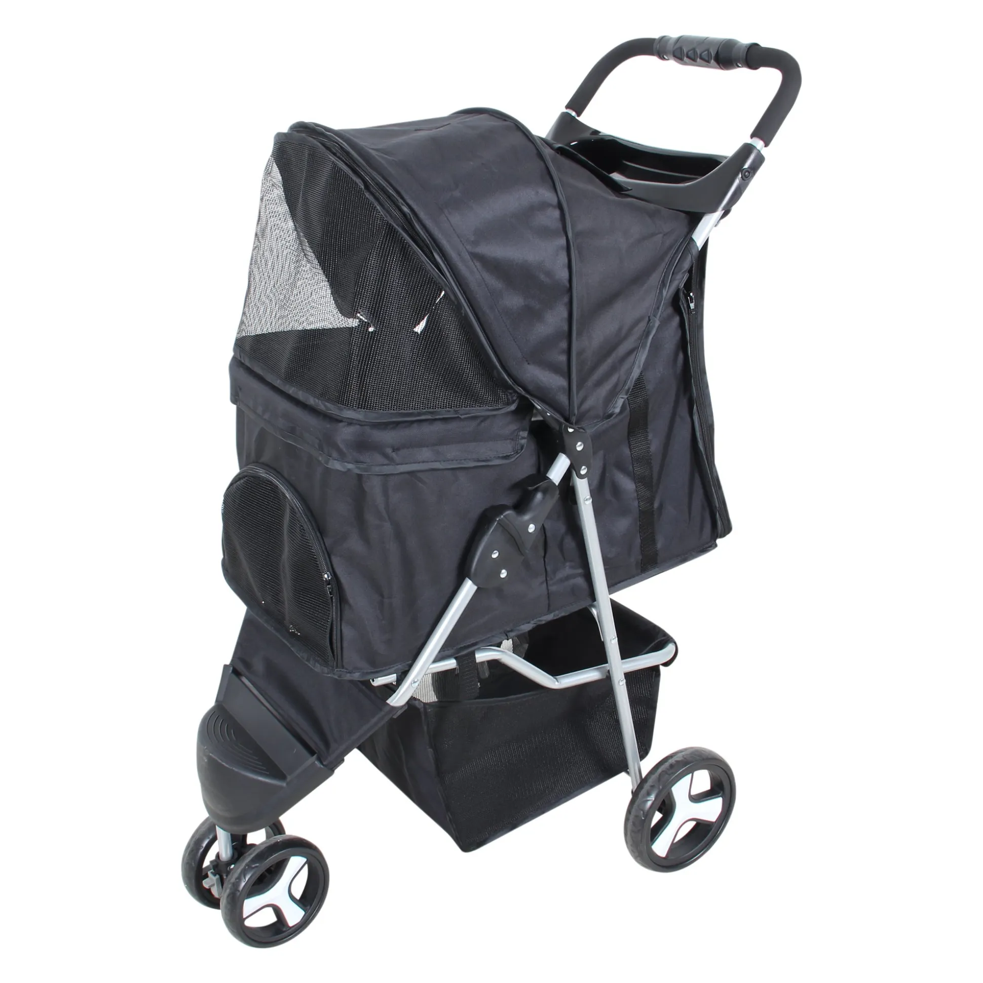 Buggy hond zwart 47x100x80cm zwart