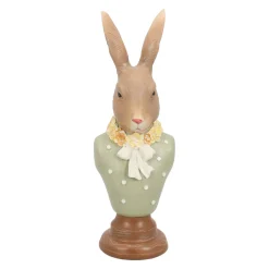 Buste konijn groen 18cm
