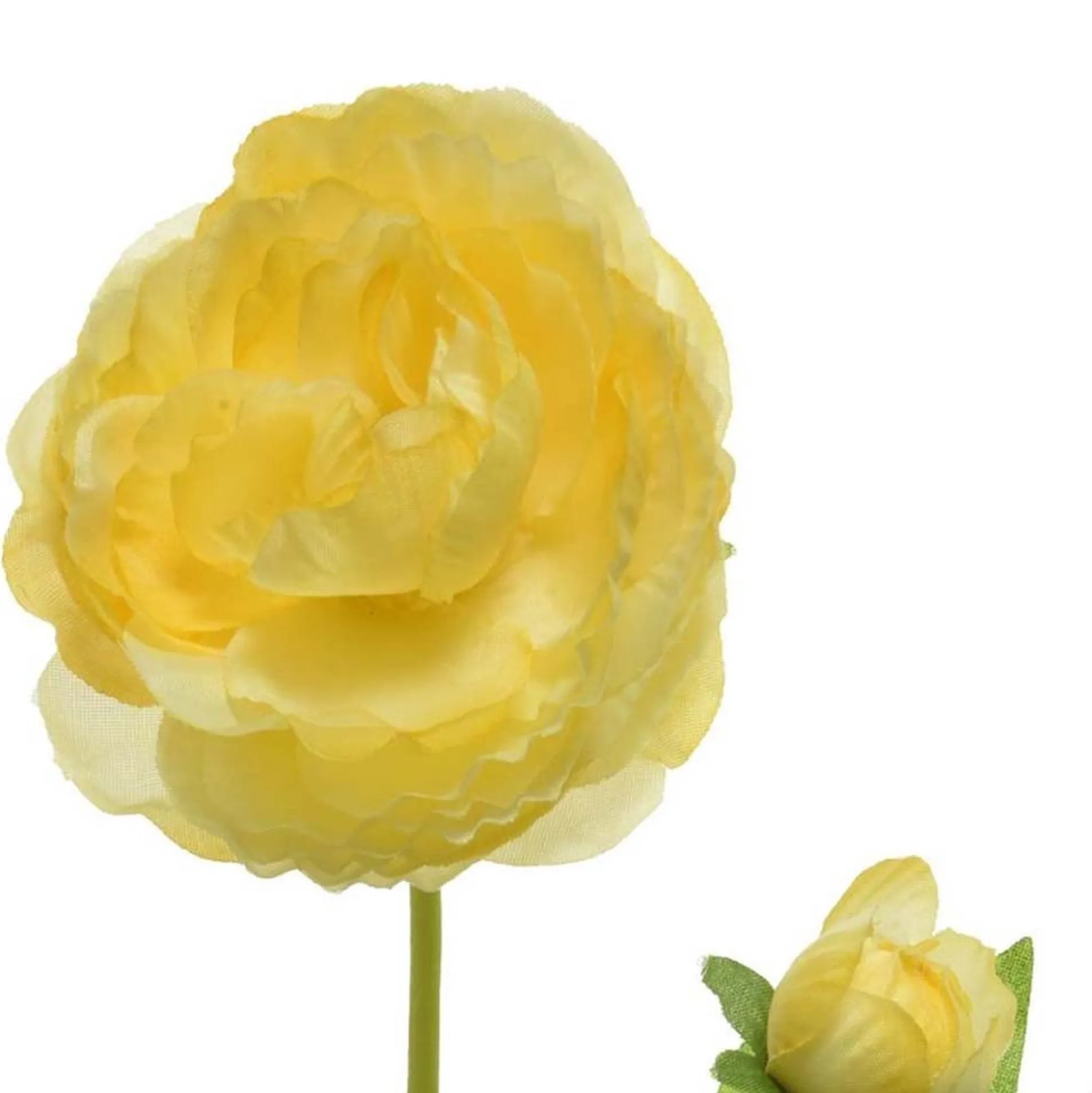 Camelia op steel 57 cm geel