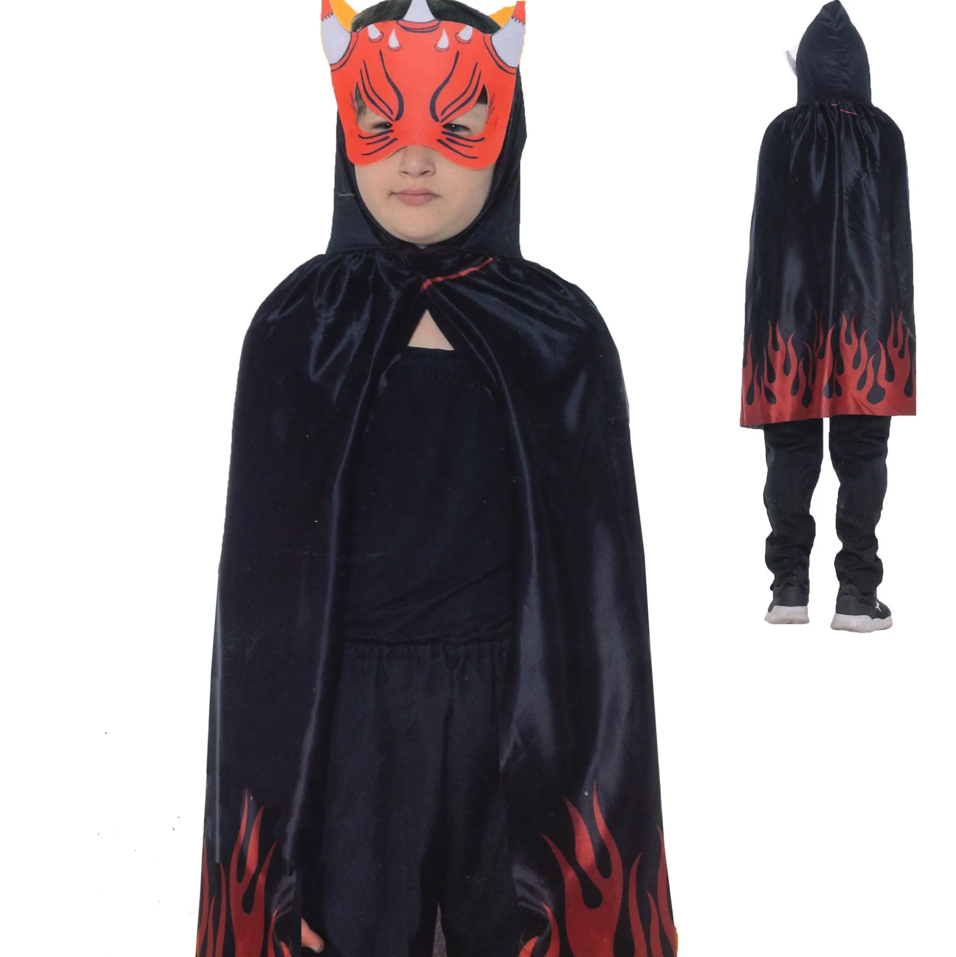 Cape met masker Halloween kids