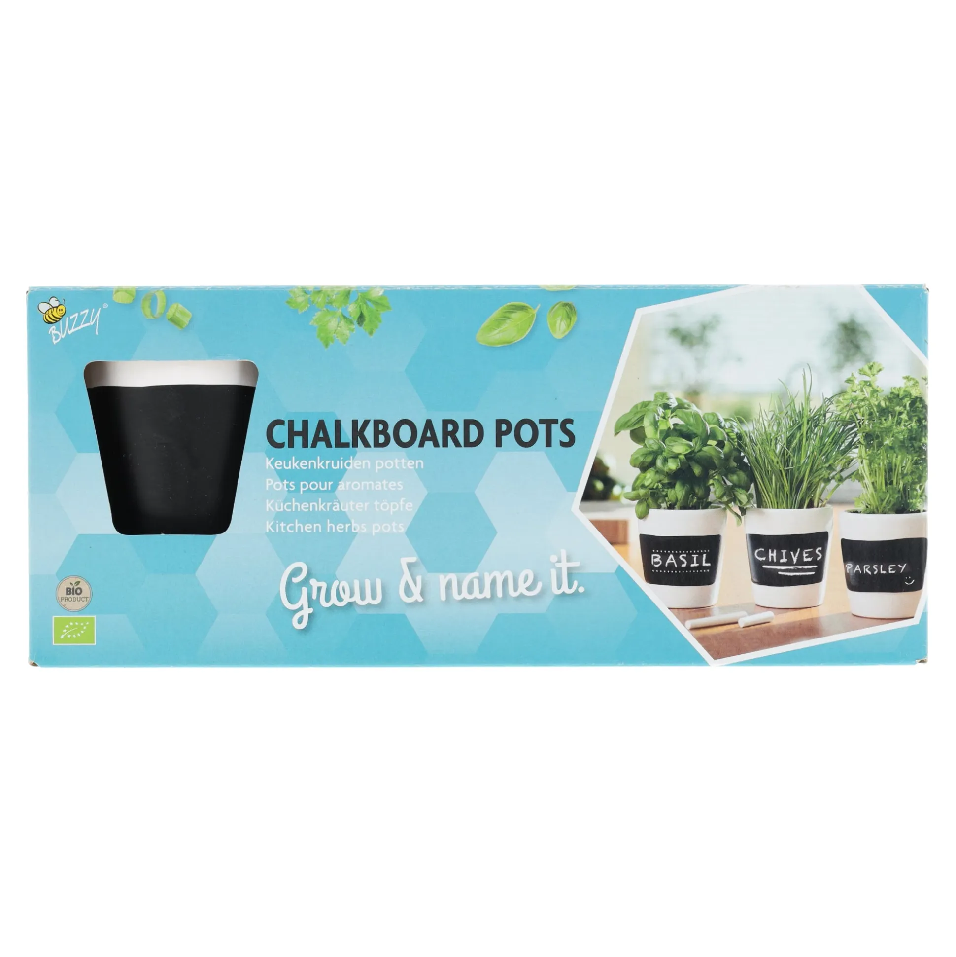 Chalkboard pots BIO Buzzy