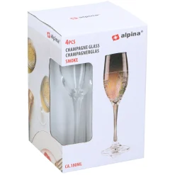 Champagneglas smoke 180ml 4st