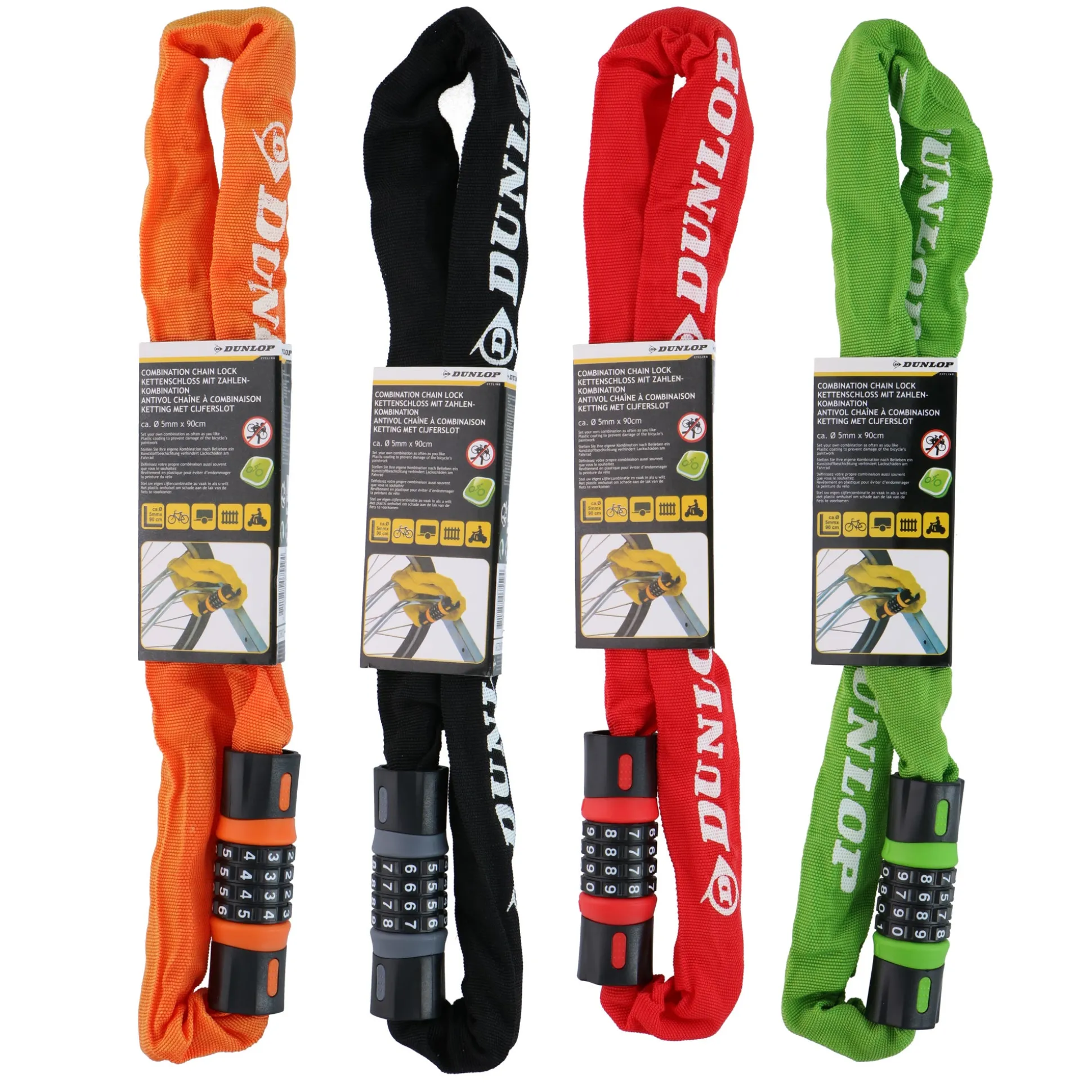 Cijferslot ketting 90cm Dunlop