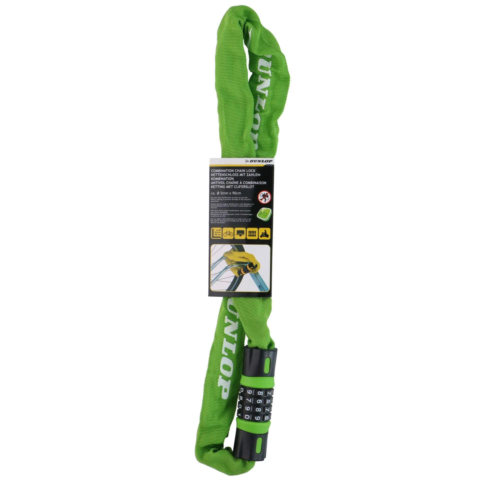 Cijferslot ketting 90cm Dunlop