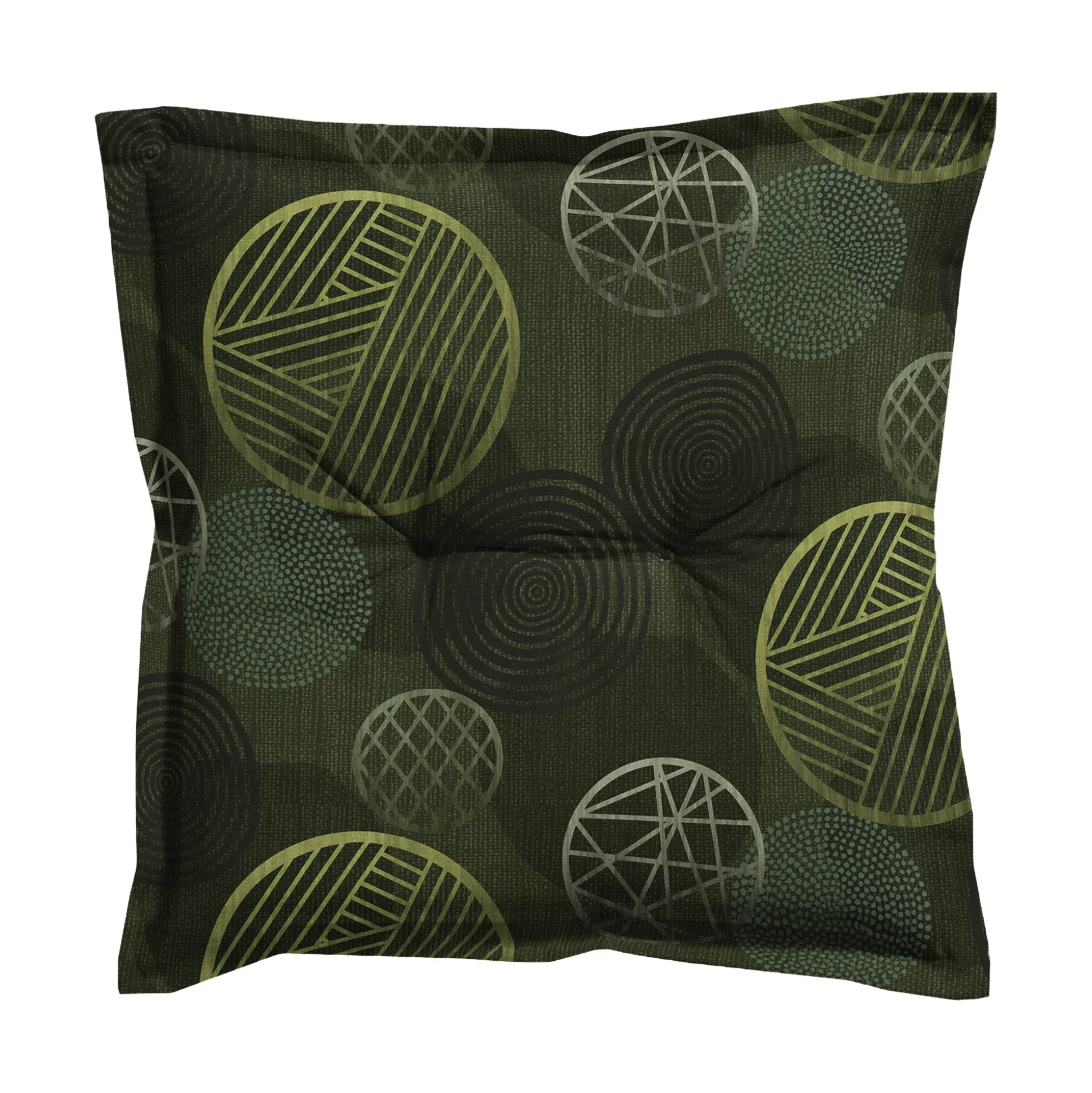 Circle Green hocker 50x50