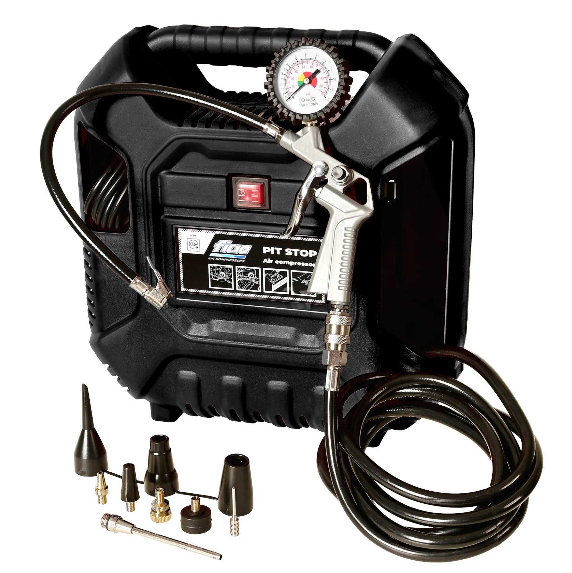 Compressor Pit Stop 1,5pk met set