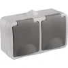 Contactdoos 2-voudig RA IP54 opbouw QL
