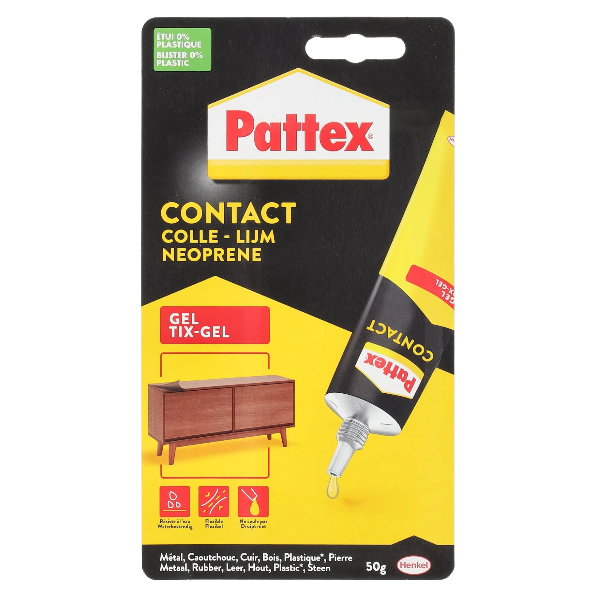 Contactlijm tix-gel 50G Pattex
