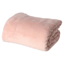 Coral fleece oud roze 150 x 200 cm