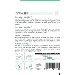 Courgette Sunstripe geel