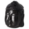 Creascents brander buddha zwart 14 cm