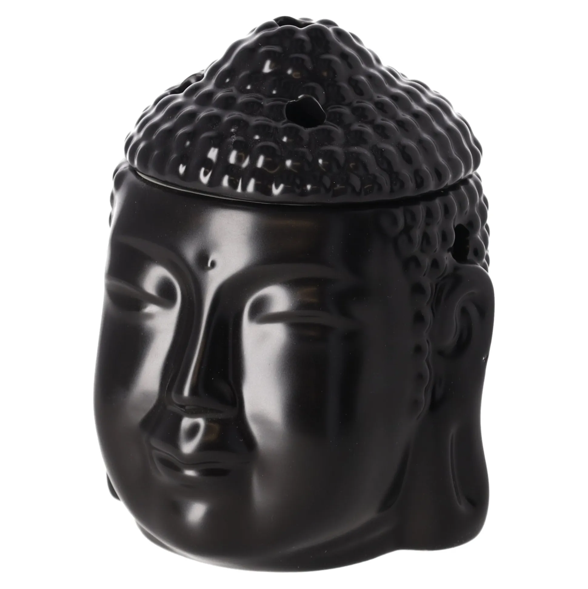 Creascents brander buddha zwart 14 cm
