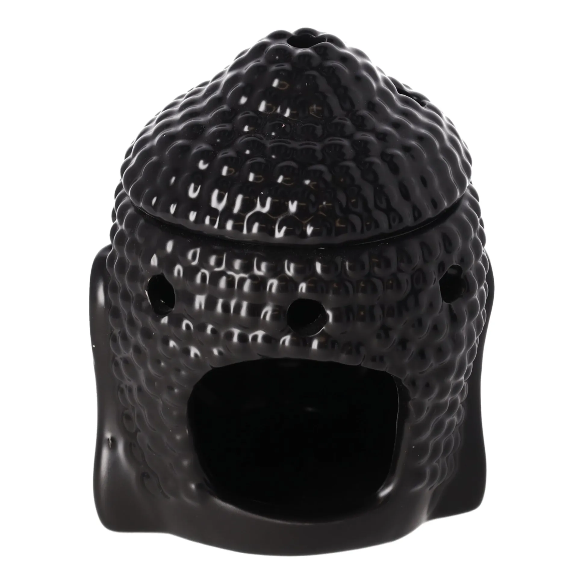 Creascents brander buddha zwart 14 cm