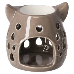Creascents brander uil taupe 12 cm
