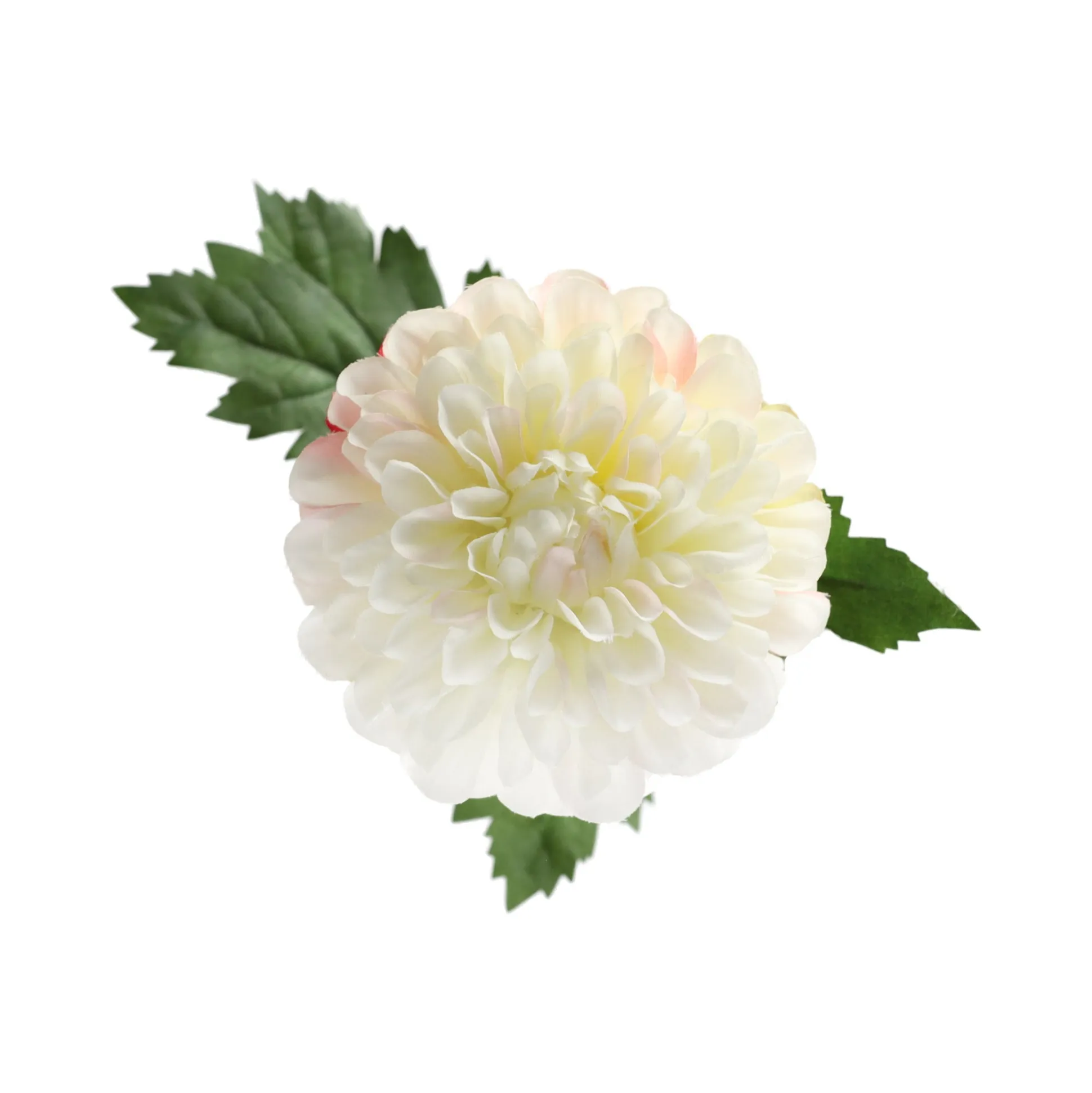 Dahlia op steel creme 75 cm