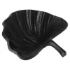 Deco blad metaal Parksville 12 cm zwart