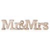 Deco hout Mr&Mrs 24 cm assorti