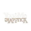 Deco hout You&Me 22 cm assorti