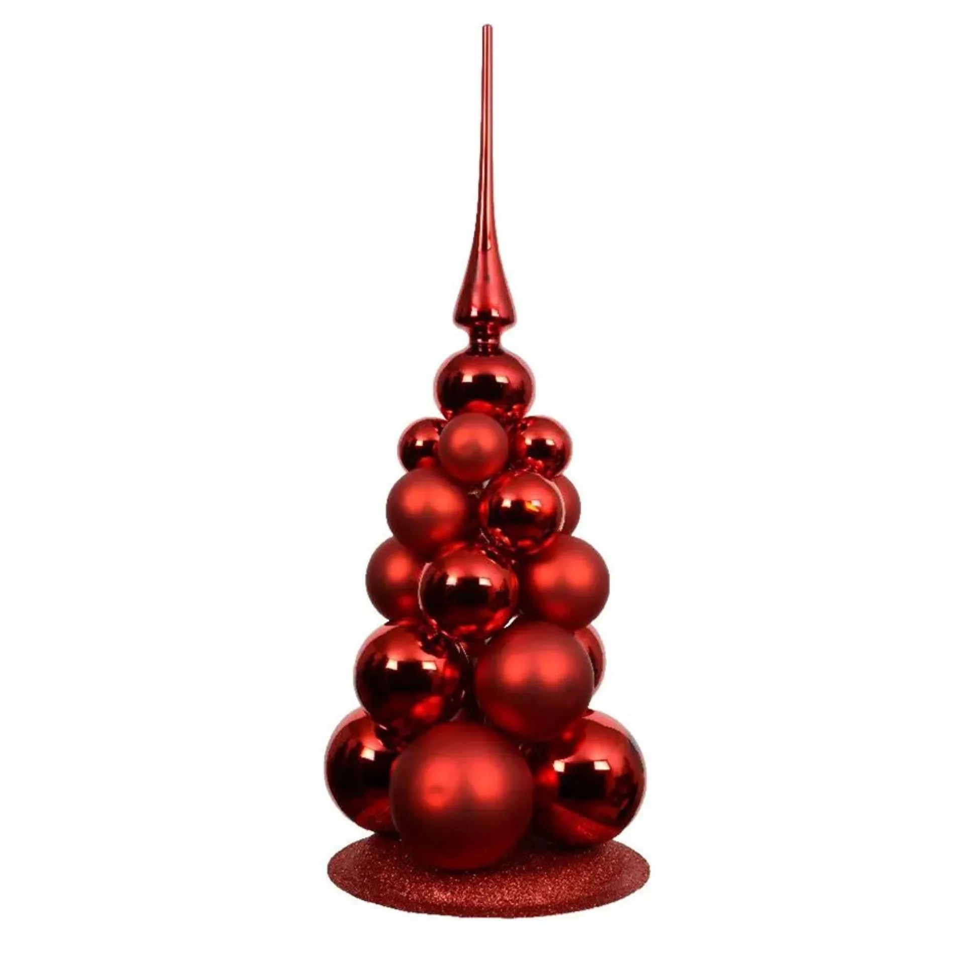 Deco kerstbal rood