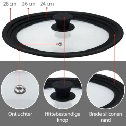 Deksel D28cm Alpina