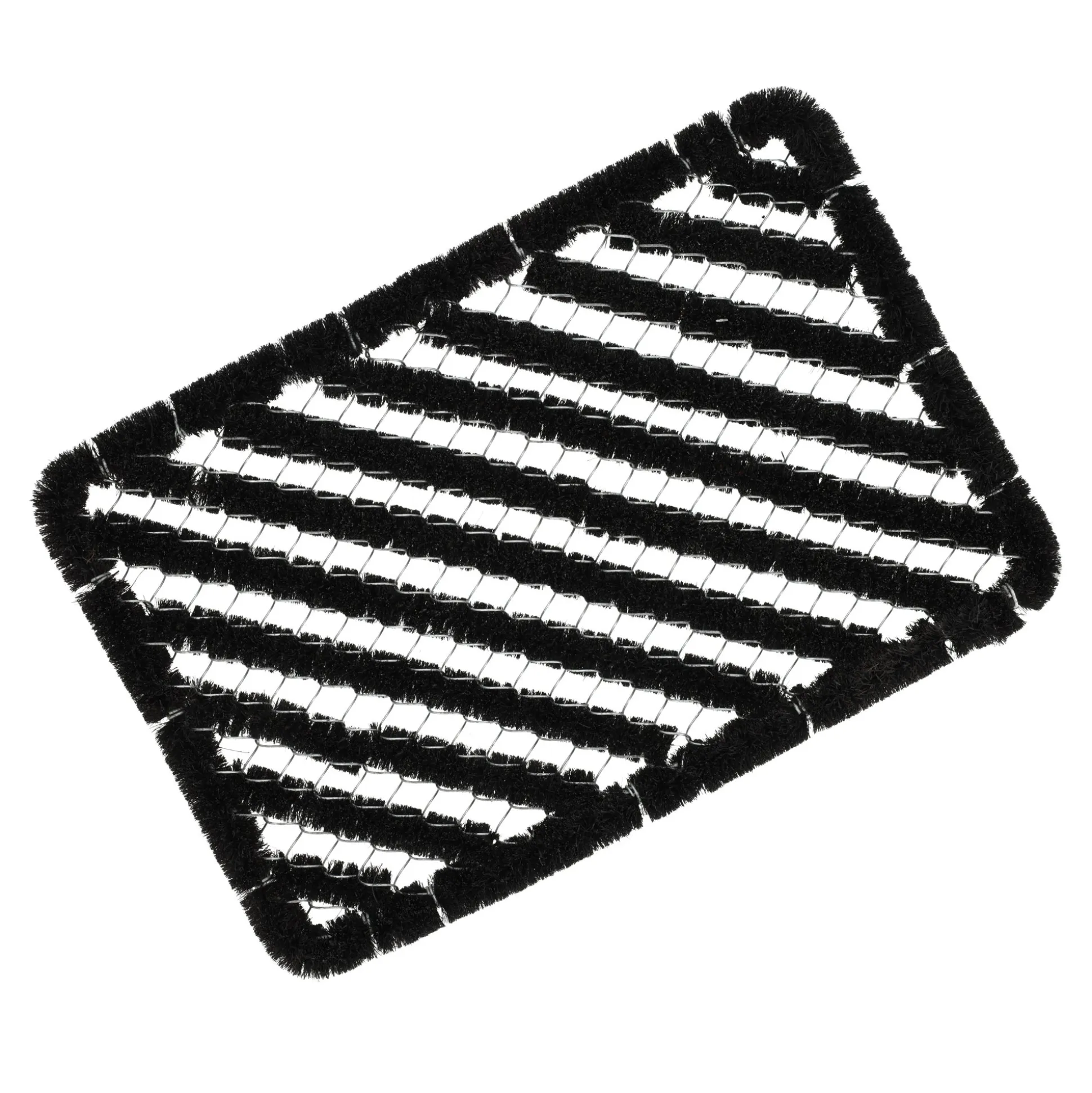 Deurmat draad kokos 60x40cm zwart