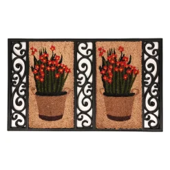 Deurmat kokos rubber 45x75cm