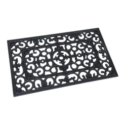 Deurmat rubber rechthoek 45 x 75 cm