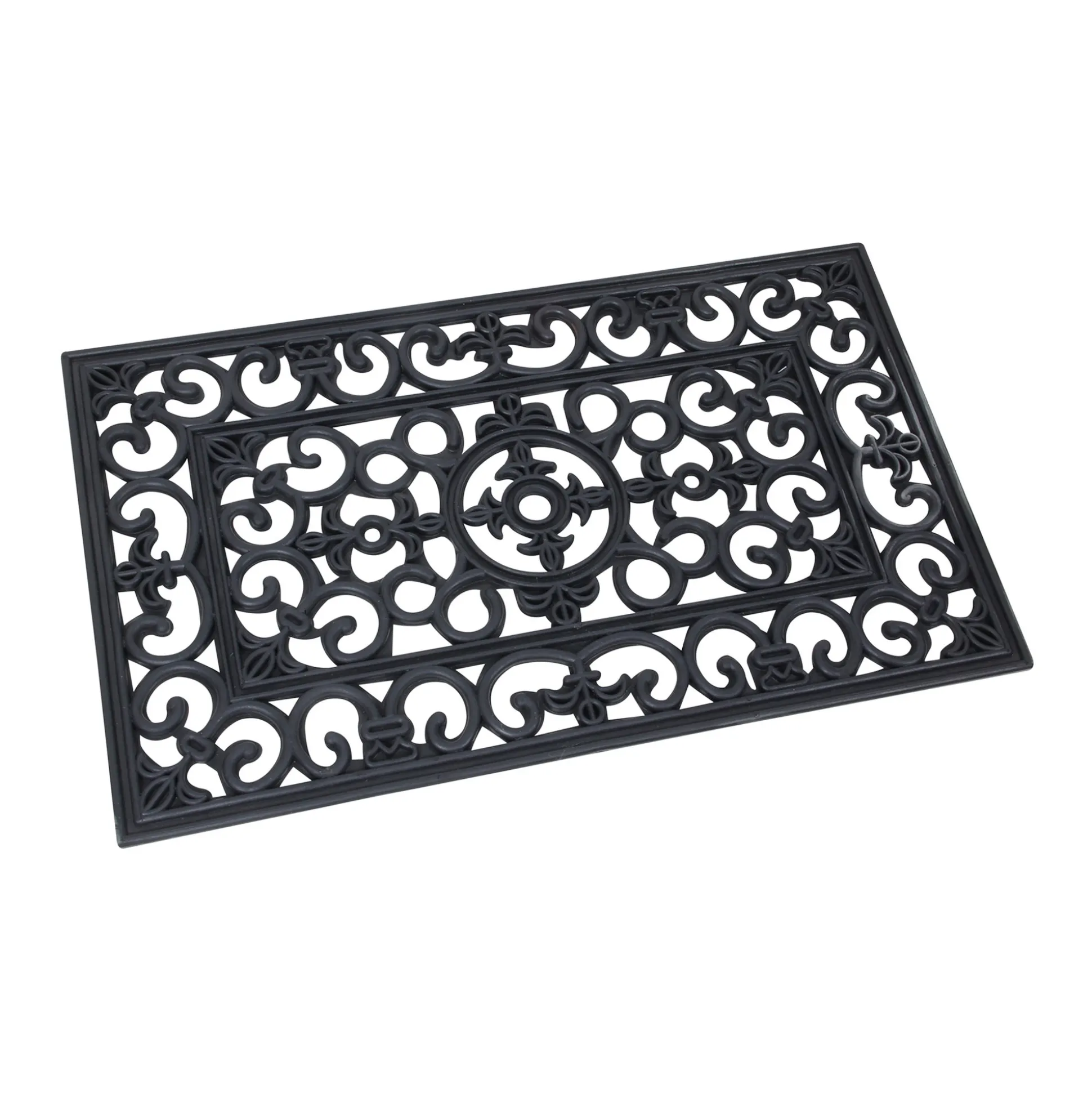 Deurmat rubber rechthoek 45 x 75 cm