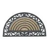 Deurmat rubber-kokos halfrond 45x75cm