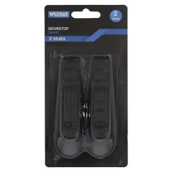 Deurstop 2stuks zwart